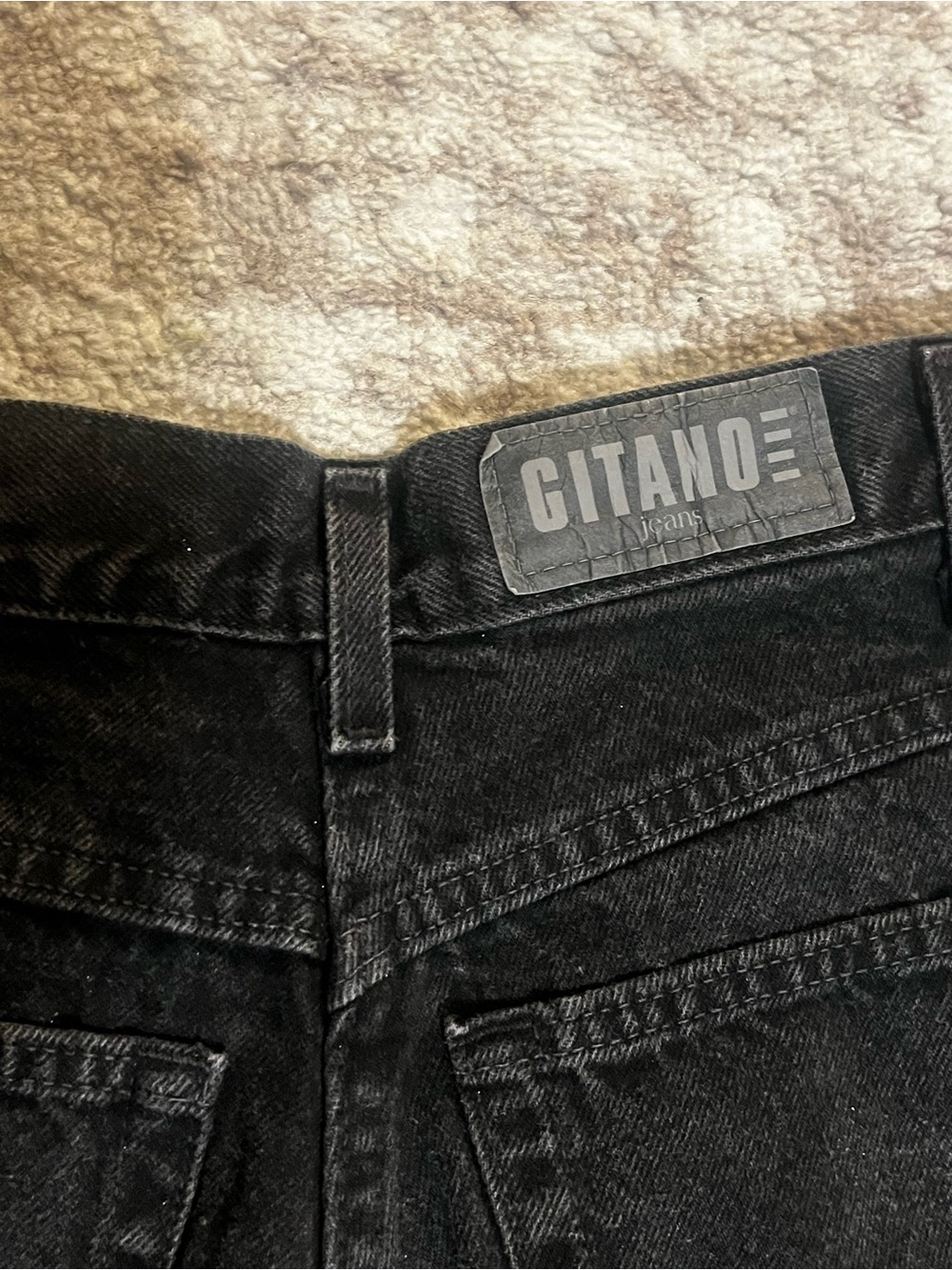 Vintage 90s Gitano Womens Size 12 Black High Waisted Mom Jeans Tapered Grunge